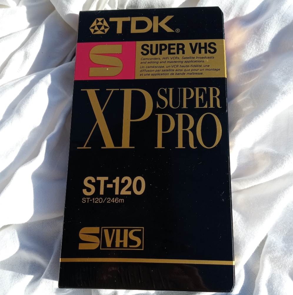 TDK S-VHS tape super pro series 120 min Japan nib